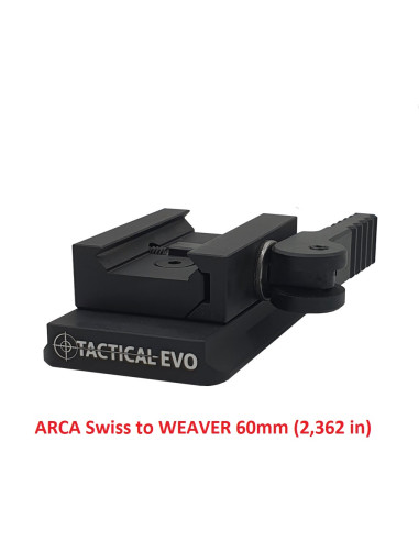 Adapter ARCA Swiss to WEAVER 60mm (picatinny rail)